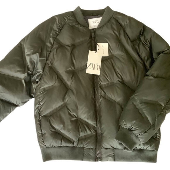 NWT ZARA BOYS PUFFER BOMBER JACKET